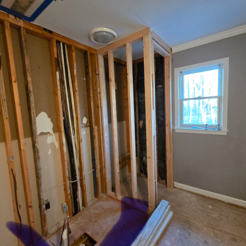 During Bathroom Construction in Alpharetta