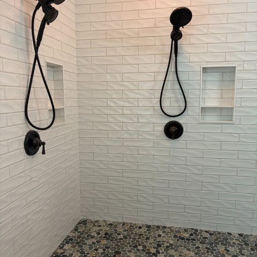 New shower installed by team at Bridgeport Carpets