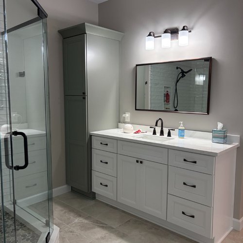Bathroom vanity installation in Alpharetta, GA
