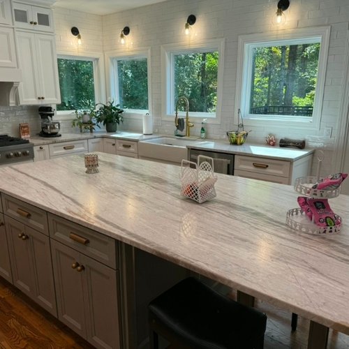 Rustic kitchen countertop
