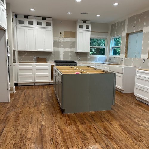 During kitchen remodel by Bridgeport Carpets in Alpharetta, GA