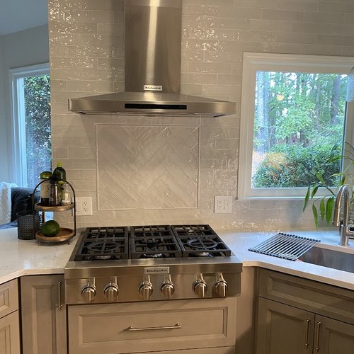 Glazed tile in an Alpharetta, GA kitchen