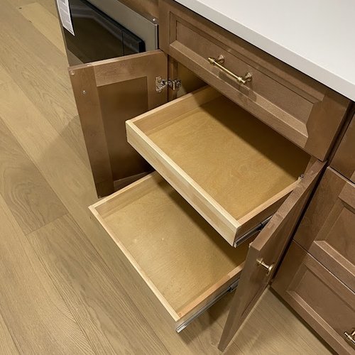 Kitchen island with storage by Bridgeport Carpets