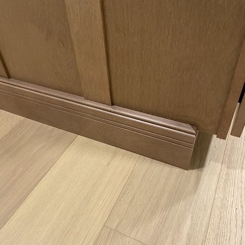 Kitchen island trim details