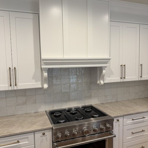 Newly installed kitchen stove
