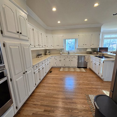 Large kitchen in a family home