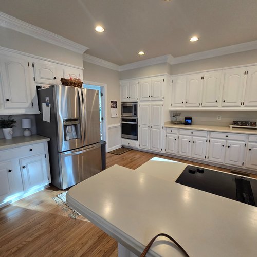 Retro style cabinetry in a Alpharetta, GA home