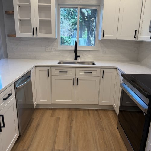 New water resistant flooring installed by Bridgeport Carpets