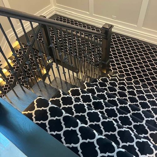 Stair runner in a Alpharetta GA home