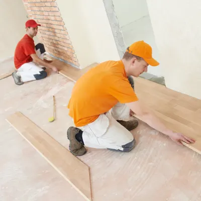 Hardwood installation in Cumming, GA from Bridgeport Carpets