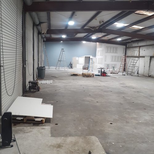 Commercial Remodeling Project in progress by Bridgeport Carpets