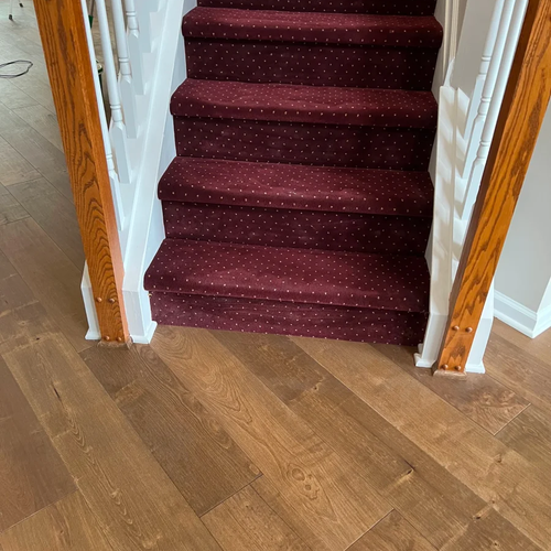Hardwood floors installed by Bridgeport Carpets