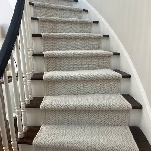 Alpharetta GA home with carpet stair runner