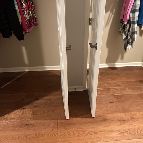 Closets in Alpharetta GA with Karastan wood flooring
