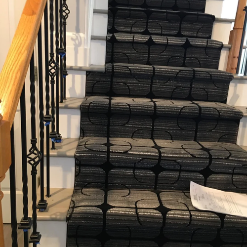 Carpet stair runner in Roswell, GA from Bridgeport Carpets
