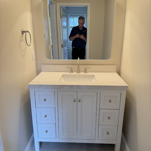 New bathroom vanity makeover in Alpharetta, GA