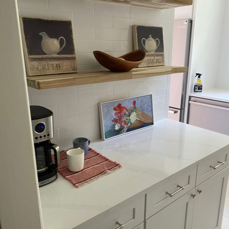 White marble countertops in Alpharetta Ga