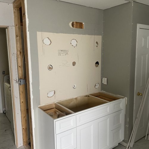 During Bathroom Renovation in Georgia