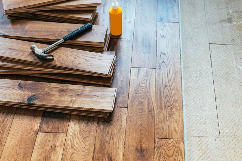 Hardwood planks at Bridgeport Carpets in Alpharetta, GA