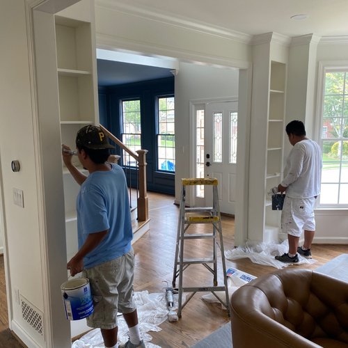 New built in storage in an Alpharetta heritage home