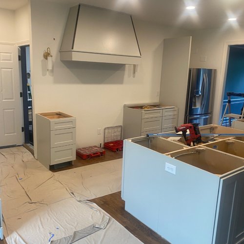 During a full kitchen remodel by Bridgeport Carpet Hardwood and Tile