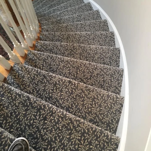 Stair runner in Alpharetta, GA from Bridgeport Carpets