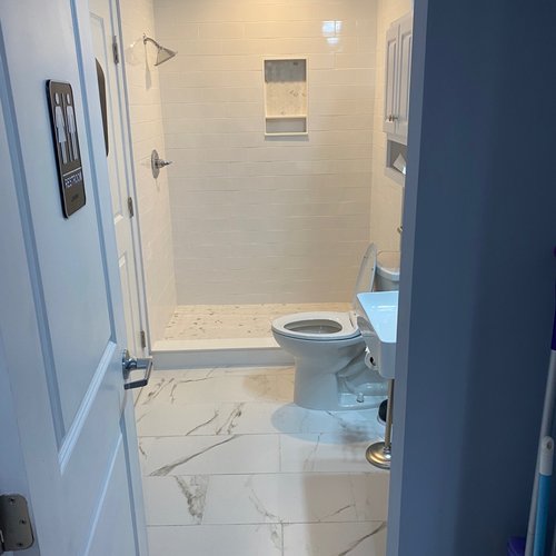 Commercial Bathroom Remodel by Bridgeport Carpets